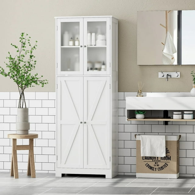 Bathroom good storage cabinet