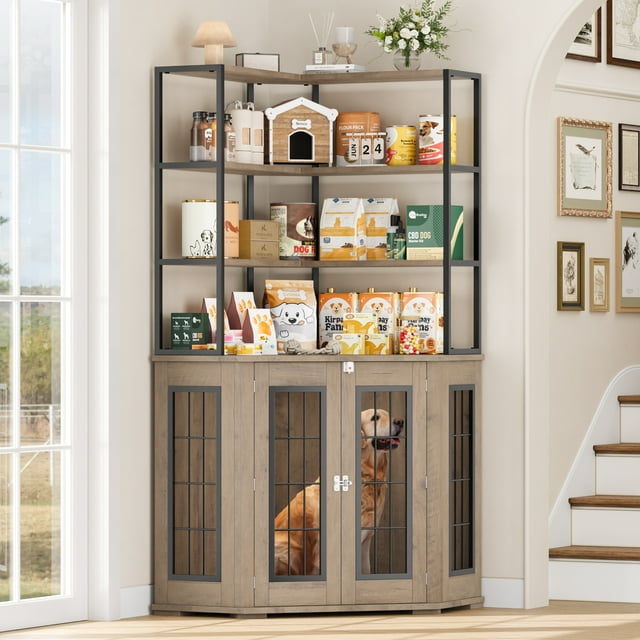 Photo inspiration: Gallery Detail: Homfa 70 7 Tall Corner Dog Crate With 3 Tiers