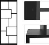 Homfa Bookcase,TV Stand 8-Cube Bookshelf, Free Standing Display Shelves for Books Plants Photo Souvenirs Decor Furniture in Living Room Bedroom Reading Room Library, 63 x 23.6 x 9.4 Inches Black