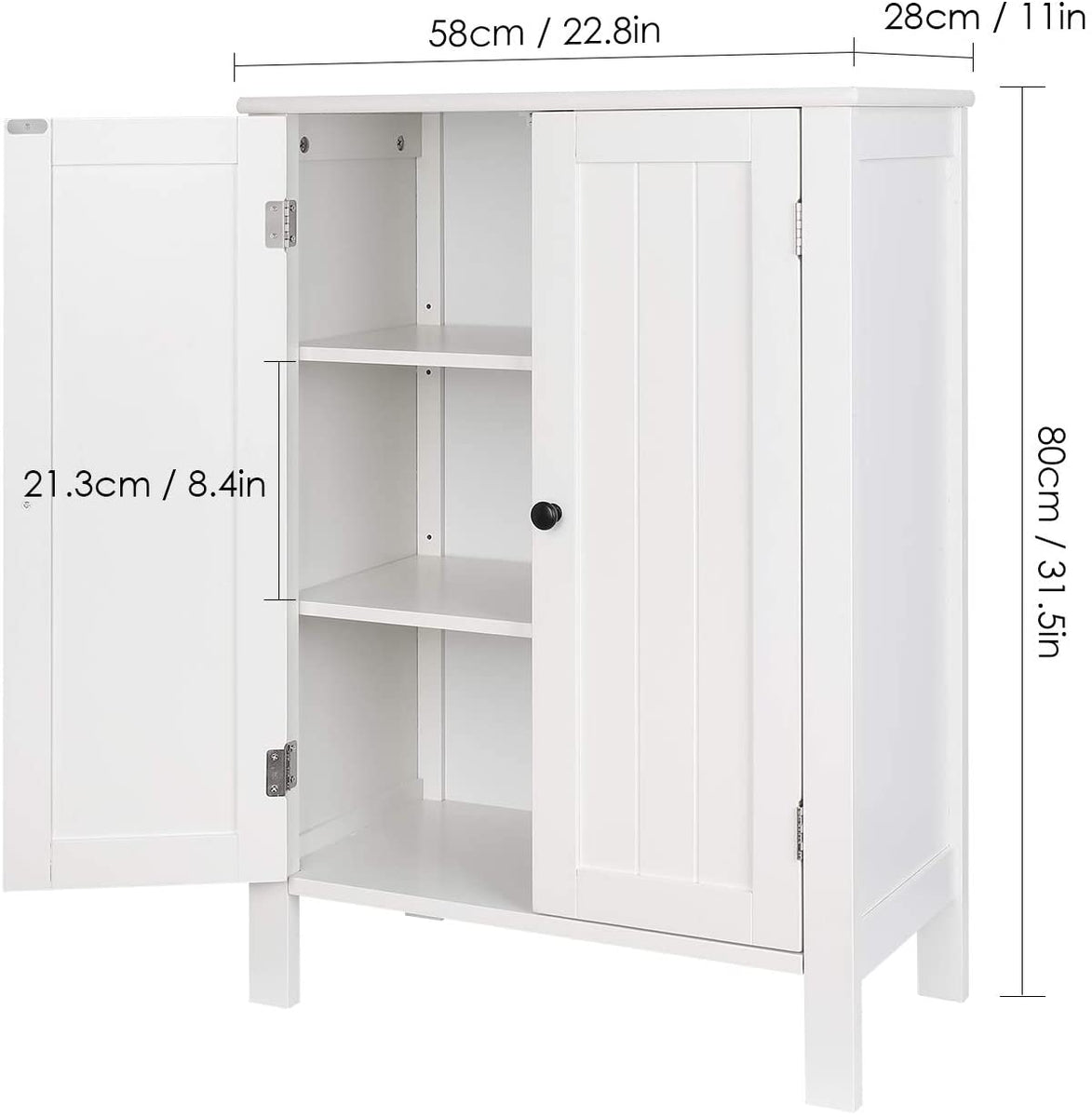 Homfa Bathroom Floor Cabinet, Free Standing Side Cabinet Storage Organ –  homfafurniture
