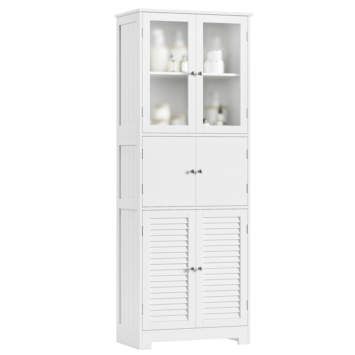 Homfa 3-Drawer Kitchen Storage Cabinet, 76.6'' Tall Cabinet with