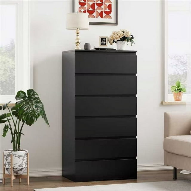 blue dress for baby girl Homfa 6 Drawer Tall Dresser, Modern Storage Cabinet Wood Bedroom Chest –  myhomfa