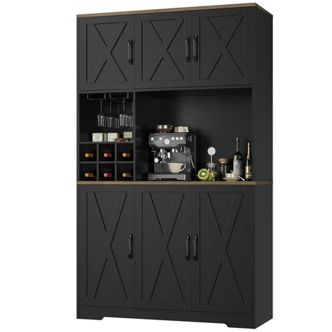 Homfa 6 Doors Kitchen Pantry Buffet