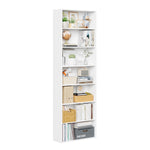 Homfa 7-Tier Bookshelves, Freestanding Display Storage Shelves, 82" Tall Bookcases for Bedroom, Living Room, Home Office, White