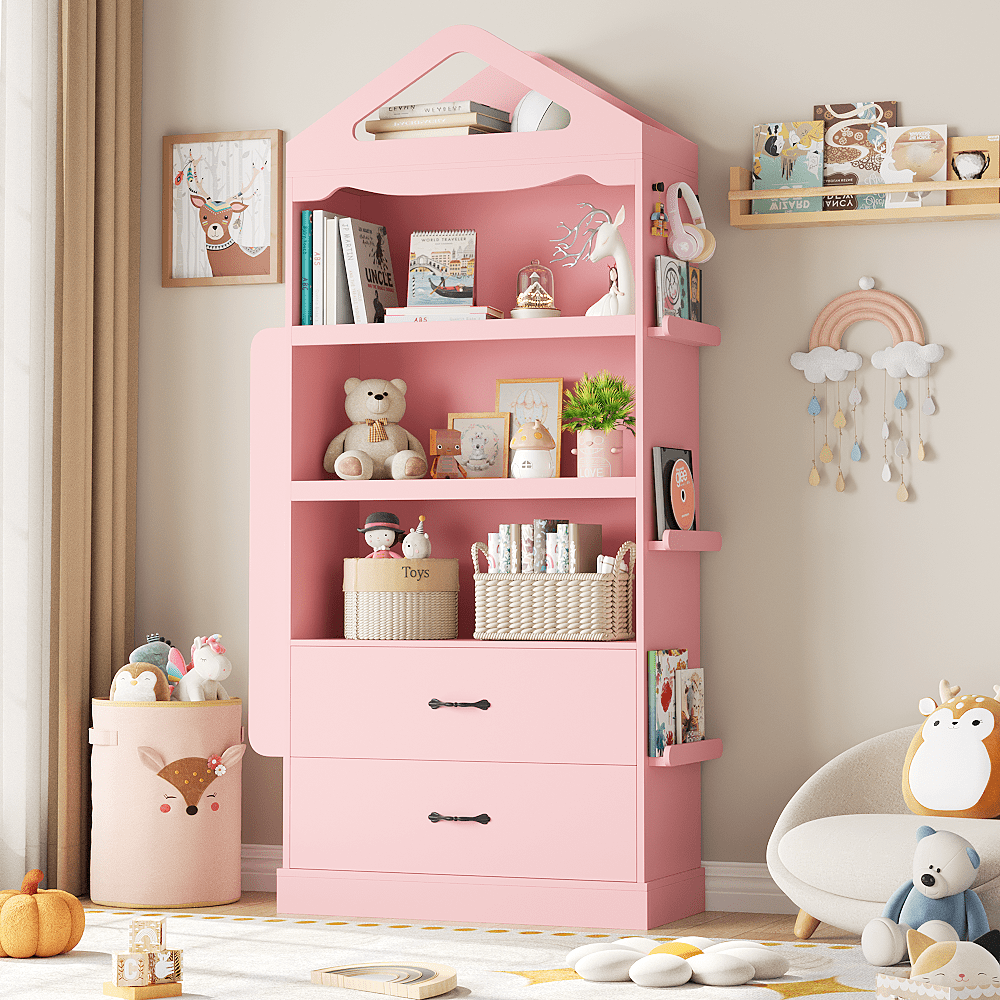 Kids Bookshelves For Girls Walker Edison Kids Bookcase And Toy