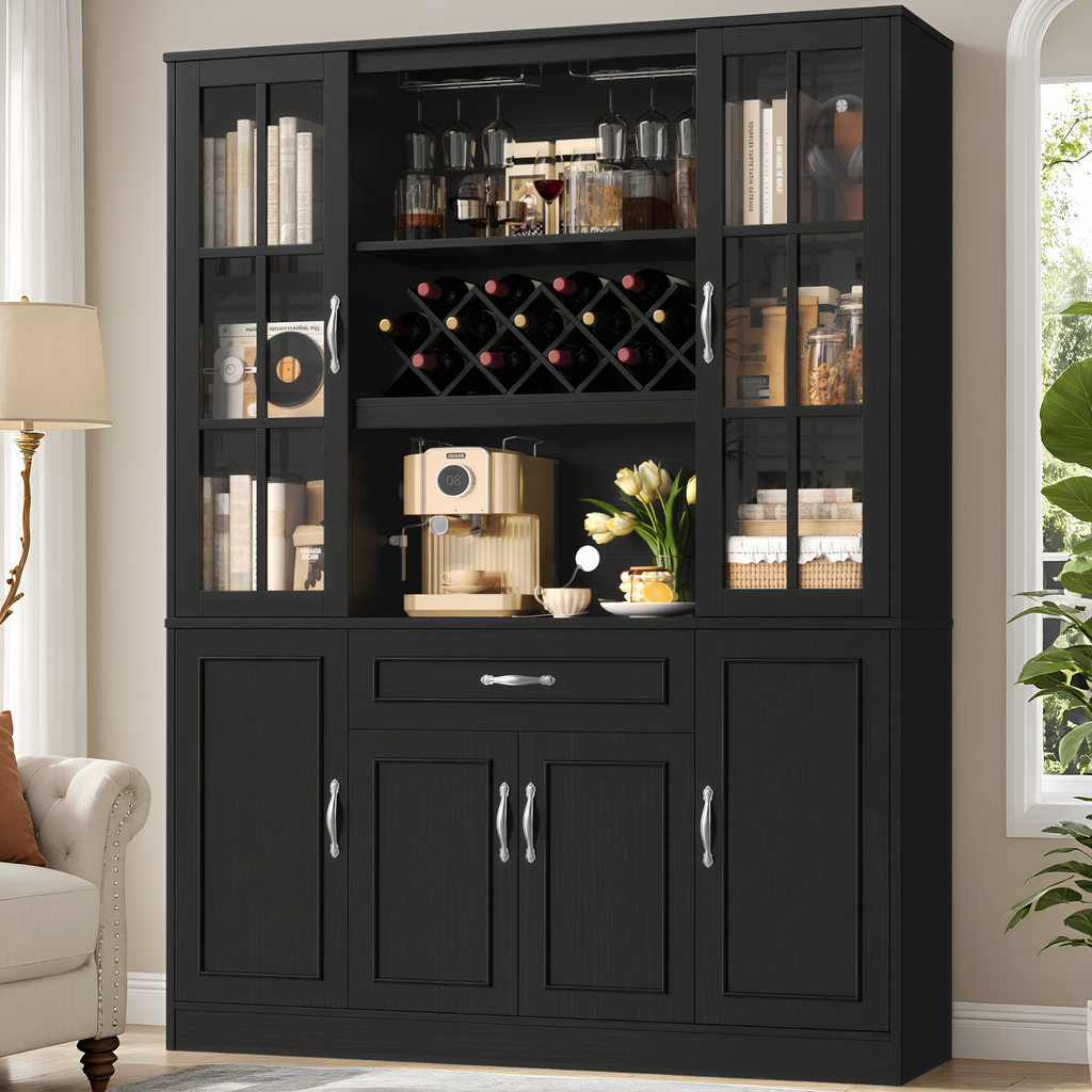 Kitchen Pantry Cabinet Homfa Wine Rack Homfa 74'' Tall Pantry