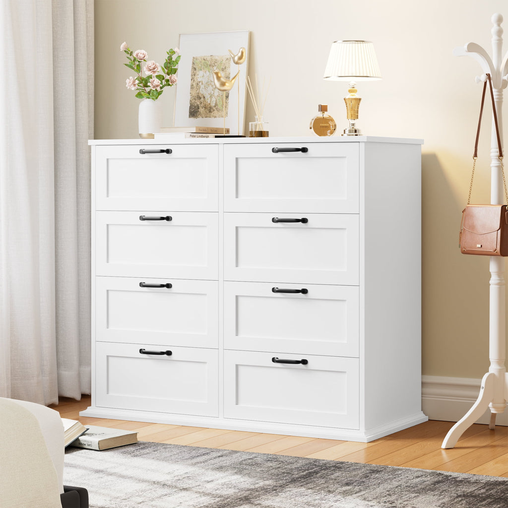 Homfa Horizontal 8 Drawer Dresser, Wood Storage Cabinet Double Dresser – myhomfa Homfa Horizontal 8 Drawer Dresser, Wood Storage Cabinet Double Dresser – myhomfa