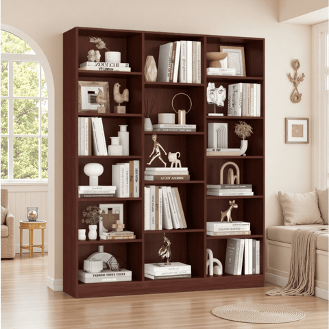 Homfa 72"H Kitchen Pantry Storage Cabinet, 8 Door Pantry Cabinet with Microwave Stand & Wine Rack for Kitchen, Dining Room, Gray