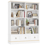 Homfa Bookcase with 3 Drawer