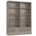 Homfa Bookcase with 3 Drawers