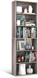 Homfa Bookshelf 70 in Height, Bookcase 6 Shelf Free Standing Display Storage Shelves Standard Organization Collection Decor Furniture for Living Room Home Office, Dark Oak