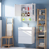 22'' W x 22.8'' H x 5.1'' D Free-Standing Bathroom Cabinet