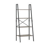 Homfa 54.5'' H x 22'' W Iron Ladder Bookcase