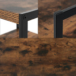 Iron Nightstand in Industrial Brown