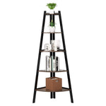 Homfa 63.1'' H x 27.6'' W Iron Ladder Bookcase