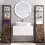 14.6'' W x 65.4'' H x 11.8'' D Free-Standing Bathroom Shelves