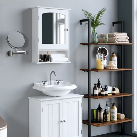 Modern Bathroom Cabinet with Drawers Wall Mounted Bathroom Cabinet with  Doors with Shelf