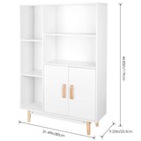 46.8'' H x 31.49'' W Wood Standard Bookcase