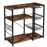35.37'' Iron Standard Baker's Rack with Microwave Compatibility