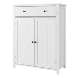 Homfa 31.5'' W x 39.4'' H x 13.8'' D Free-Standing Bathroom Cabinet