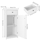 17.7'' W x 39.4'' H x 11.8'' D Free-Standing Bathroom Cabinet