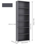 Homfa 70.8'' H x 23.6'' W Standard Bookcase
